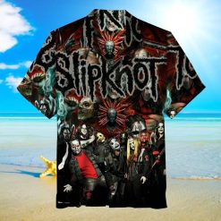 Slipknot Rock Band Horror Mask Collage Hawaiian Shirt