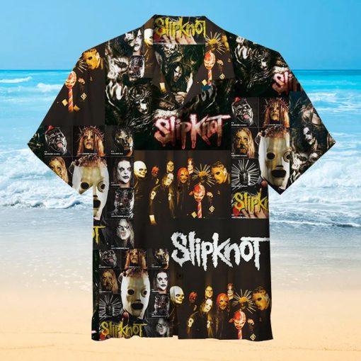 Slipknot Rock Band Iconic Masks Collage Hawaiian Shirt