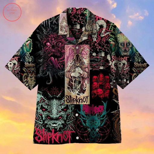 Slipknot Rock Band Psychedelic Album Art Hawaiian Shirt