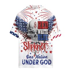 Slipknot Rock Band One Nation Under God Hawaiian Shirt back side