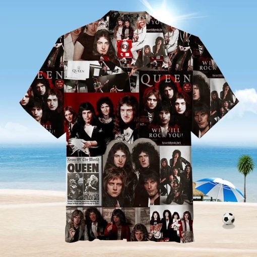 The Queen Eternal Greatness Rock Music Band Hawaiian Shirt