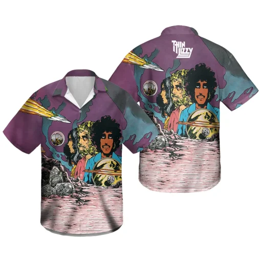 Thin Lizzy Retro Album Cover Hawaiian Shirt