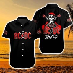 AC/DC Family Skull Hawaiian Shirt