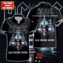 AC/DC High Voltage Guitar Lightning Hawaiian Shirt