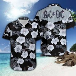 AC/DC Tropical Thunder Floral Hawaiian Shirt