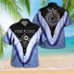 Pink Floyd 50th Anniversary Cosmic Tie-Dye Hawaiian Shirt