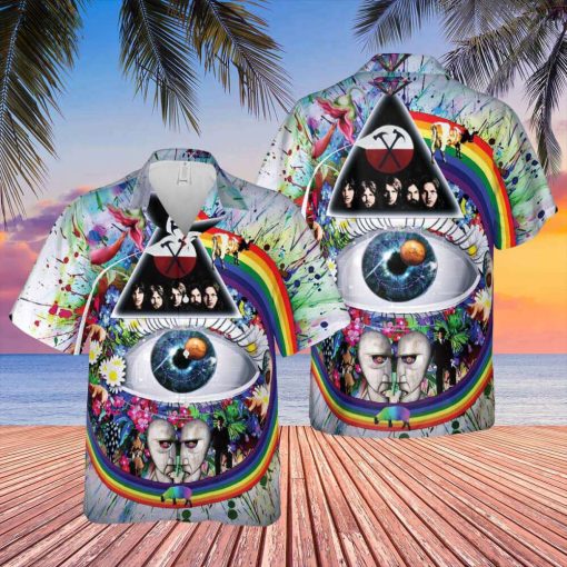 Pink Floyd Surreal Vision Collage Hawaiian Shirt