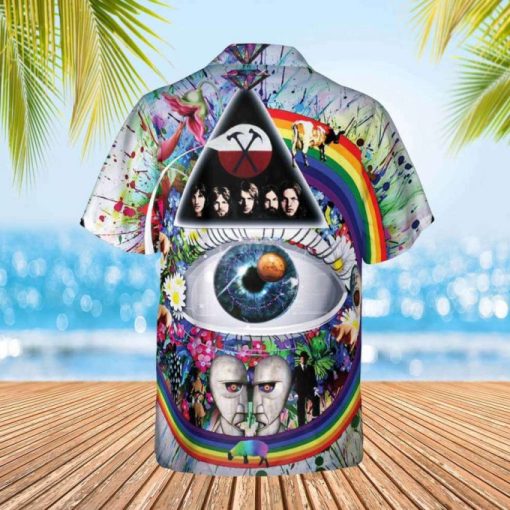 Pink Floyd Surreal Vision Collage Hawaiian Shirt