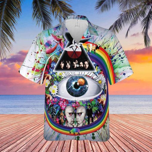 Pink Floyd Surreal Vision Collage Hawaiian Shirt front