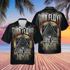 Pink Floyd Vintage Dark Side Rainbow Hawaiian Shirt