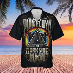 Pink Floyd Vintage Dark Side Rainbow Hawaiian Shirt front