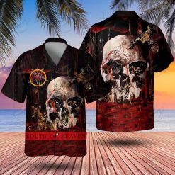 Slayer South of Heaven Skull Hawaiian Shirt