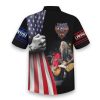 Lynyrd Skynyrd American Flag Design Hawaiian Shirt back