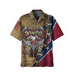 Lynyrd Skynyrd Southern Rock Eagle Hawaiian Shirt front