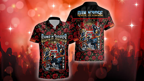 Guns N Roses Hawaiian Shirts banner